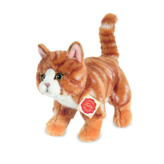 Gato atigrada de pie 20 cm