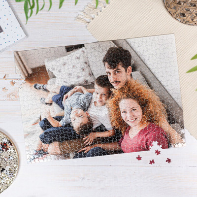Puzzle rectangular de cartón sin caja