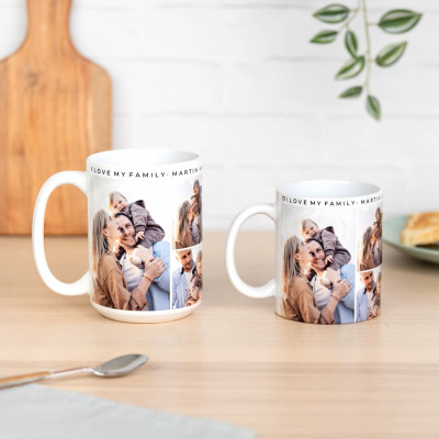 Taza de cerámica . Capacidad 325 ml . Apta para lavavajillas y microondas . Interior color