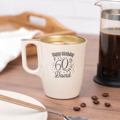 Taza grabada Gold